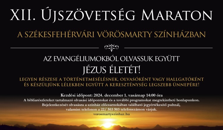 XII. Újszövetség maraton - A családok ünnepe